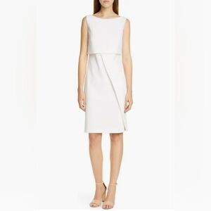 BOSS Danita Faux Wrap Ponte Sheath Dress